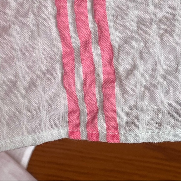 Lilly Pulitzer Jenette Halter Midi Dress Havana Pink Stripes Seersucker Size 10 - Picture 15 of 16